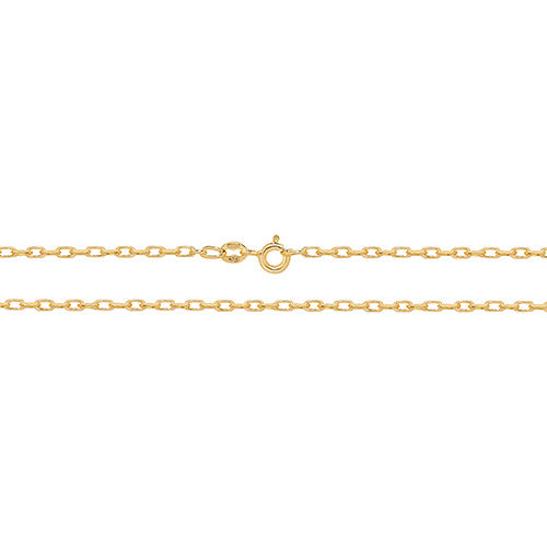 9CT Gold Diamond Cut Belcher Chain CH124