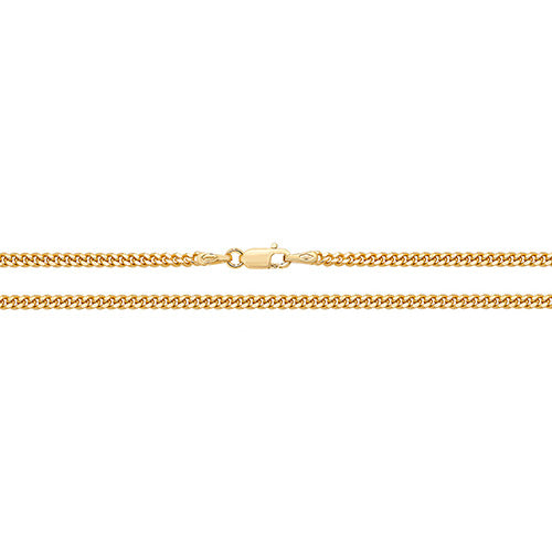 9CT Gold Close Curb Chain CH165