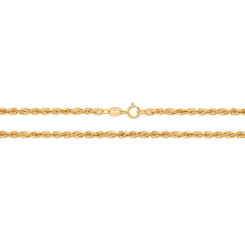 9ct Gold Rope Chain - 3.5mm