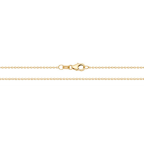 9CT Gold Diamond Cut Trace Chain