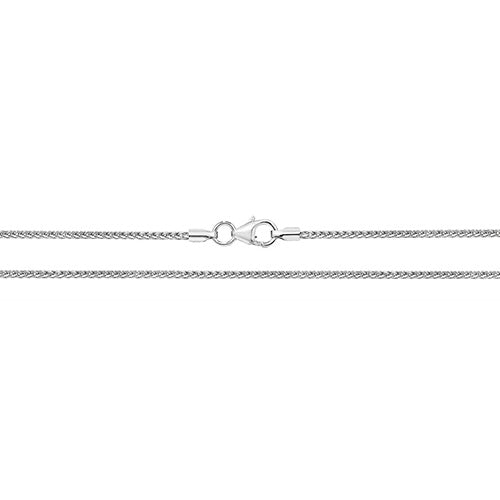 9CT White Gold Spiga Chain