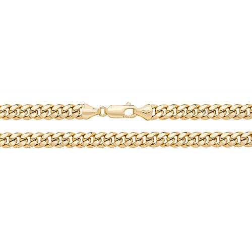 9CT Gold Curb Cuban Hollow Chain - 5mm - CH491