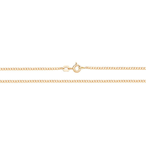 9CT Gold Flat Curb Chain