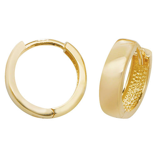 9Ct Gold Hinged Hoops - ER108