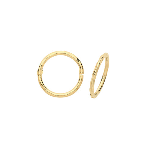 9Ct Gold Hinged Hoops - ER1169