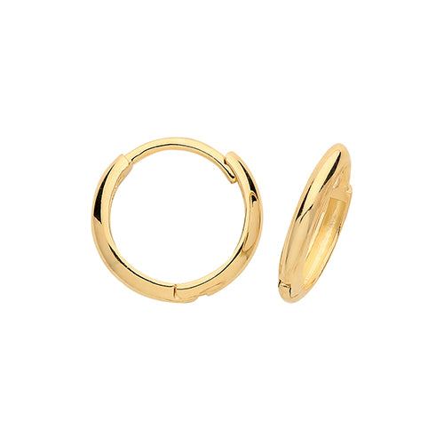 9Ct Gold Hinged Hoops - ER1170