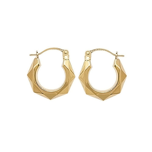 9Ct Gold Creole Earrings ER152