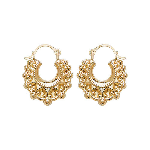 9Ct Gold Creole Earrings ER475