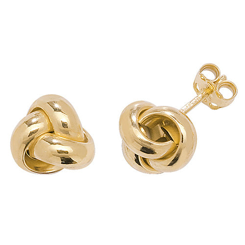 9ct Gold Knot Studs ER529