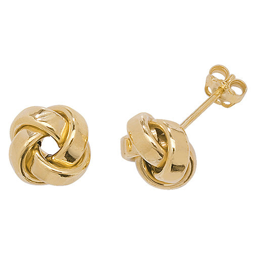 9ct Gold Knot Studs ER530