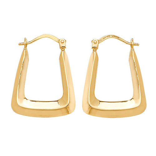 9Ct Gold Creole Earrings ER550N