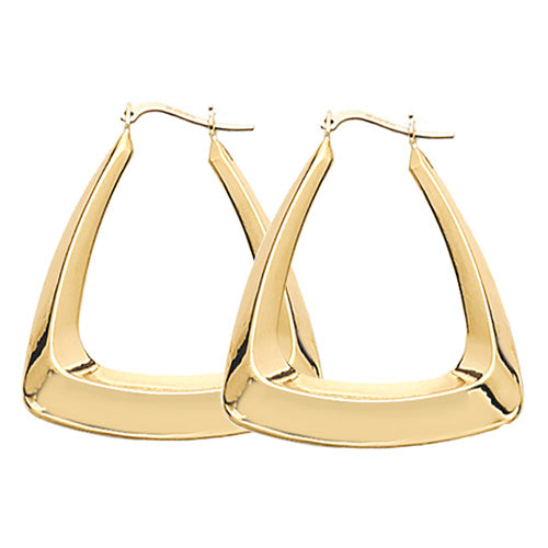 9Ct Gold Creole Earrings ER552N