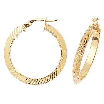 9CT Gold Hoops ER876