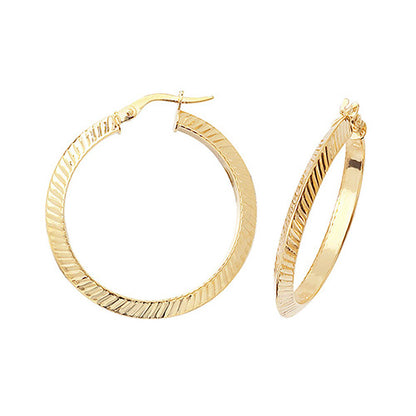 9CT Gold Hoops ER876