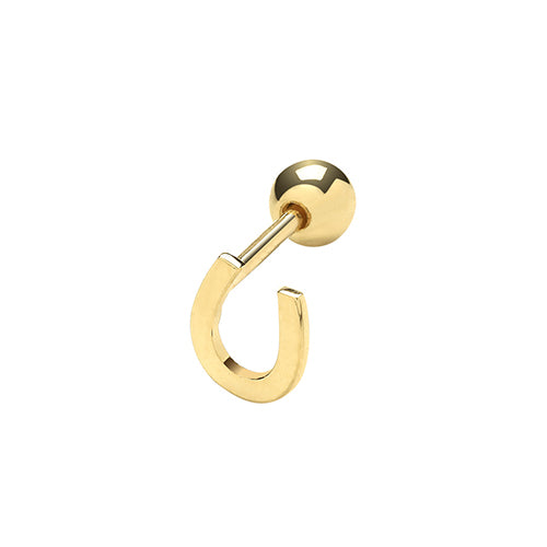 9Ct Gold Horseshoe Cartilage Stud - ES1908