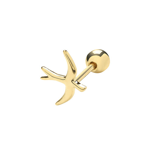 9Ct Gold Bird Cartilage Stud - ES1920