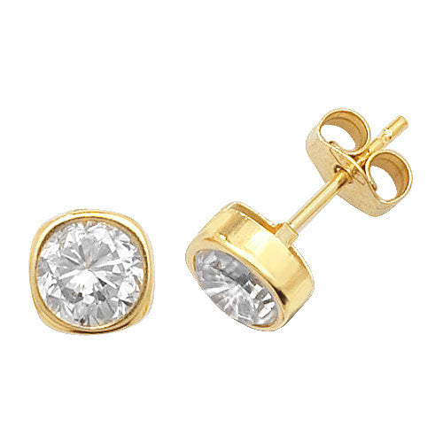 9Ct Gold Cz Studs ES304