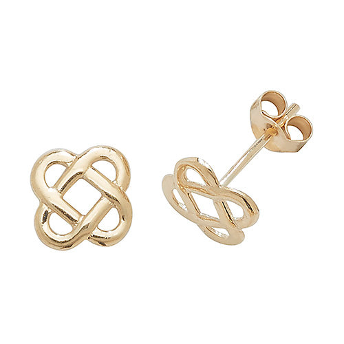 9Ct Gold Celtic Studs - ES412