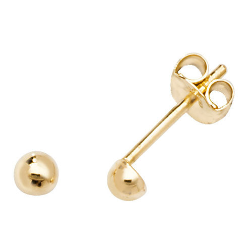 9Ct Gold Round Studs - ES580