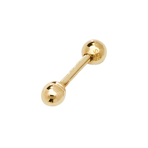 9Ct Gold Bead Cartilage Stud - ES900P