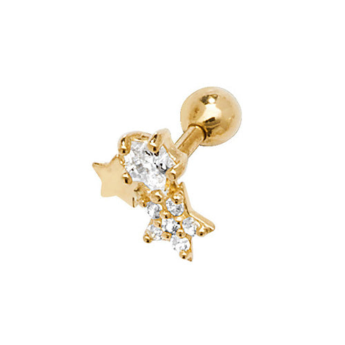 9Ct Gold Constellation Cartilage Stud