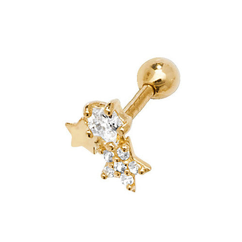 9Ct Gold Cz Constellation Cartilage Stud