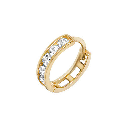 9Ct Gold Cz Cartilage Hoop - ES958