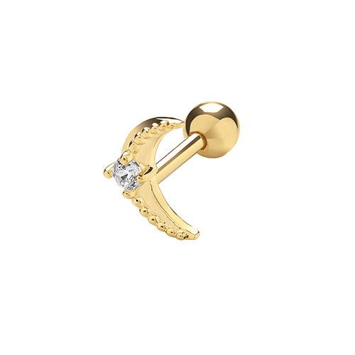 9Ct Gold Cz Set Bird Cartilage Stud - ES998