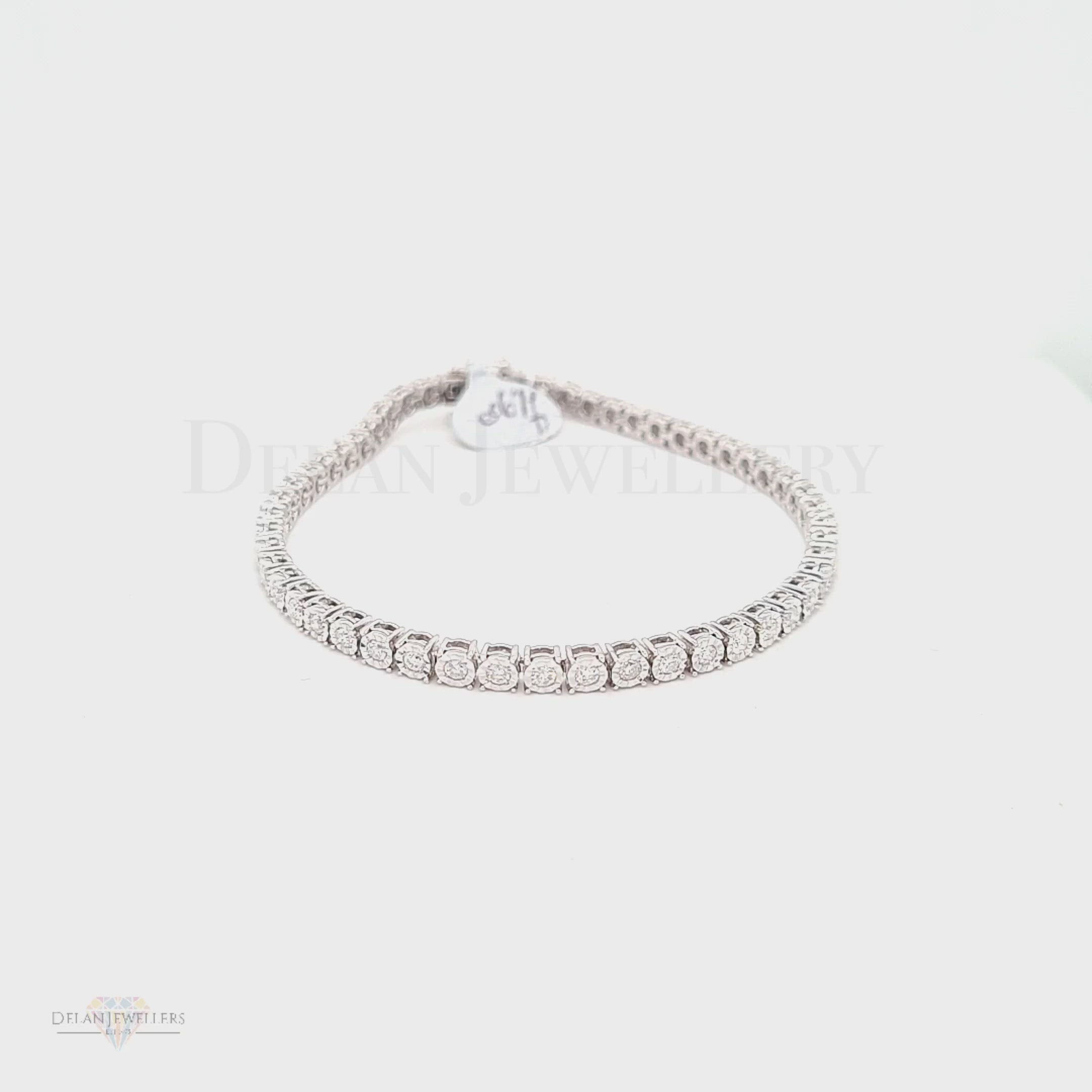 White Gold Diamond Tennis Bracelet - 1.50ct