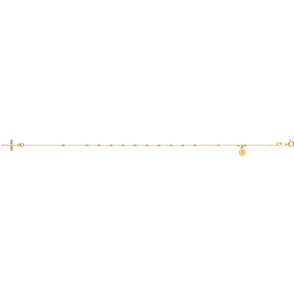 9Ct Gold Rosary Bracelet - NK406B