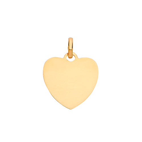 9ct Gold Heart Pendant - PN1072