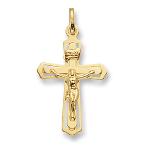 9ct Gold Byzantine Crucifix Pendant - PN110