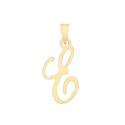 9ct Gold Script Initial Pendant - PN1220