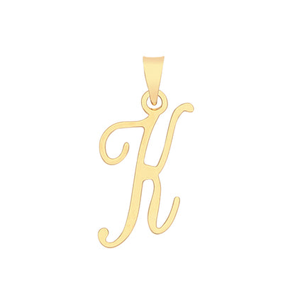 9ct Gold Script Initial Pendant - PN1220