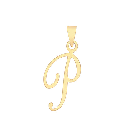 9ct Gold Script Initial Pendant - PN1220