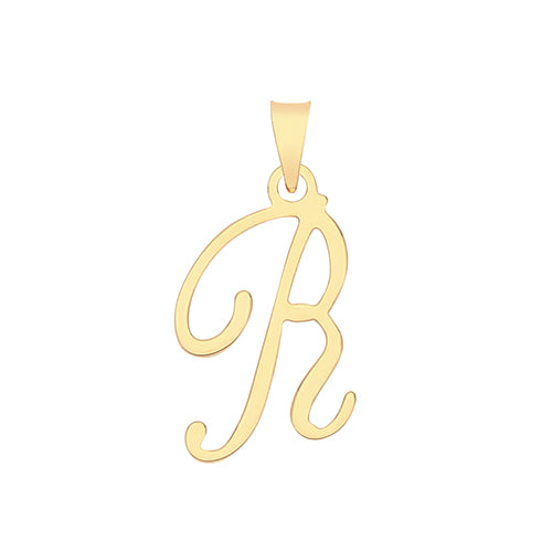 9ct Gold Script Initial Pendant - PN1220