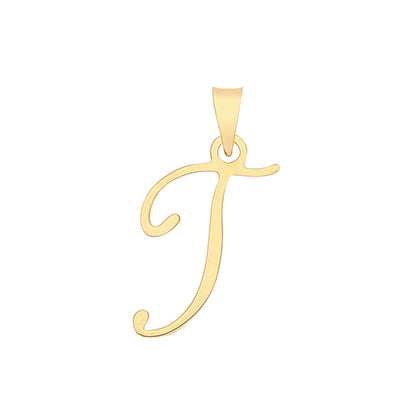 9ct Gold Script Initial Pendant - PN1220