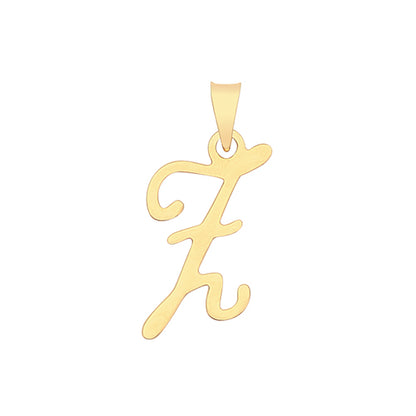 9ct Gold Script Initial Pendant - PN1220