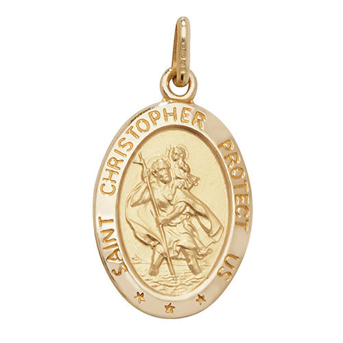 9ct Gold St Christopher Pendant - PN15