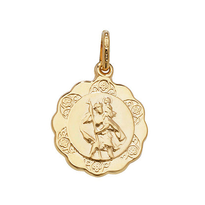 9ct Gold St Christopher Pendant - PN15