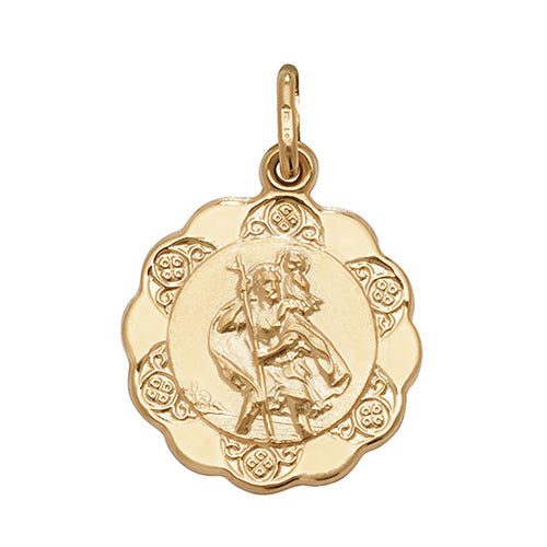 9ct Gold St Christopher Pendant - PN15