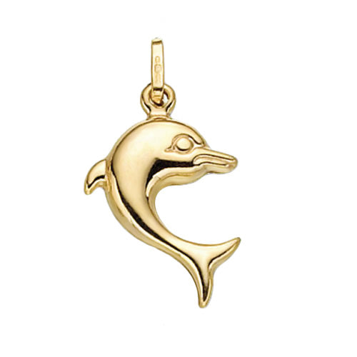 9ct Gold Dolphin Pendant - PN319