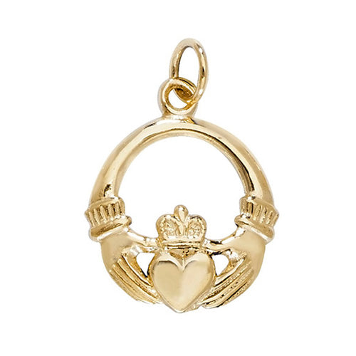 9ct Gold Claddagh Pendant - PN460