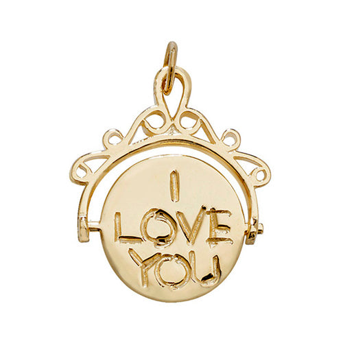 9ct Gold I Love You Pendant - PN461