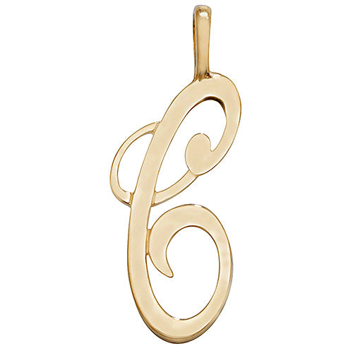 9ct Gold Initial Pendant - PN528