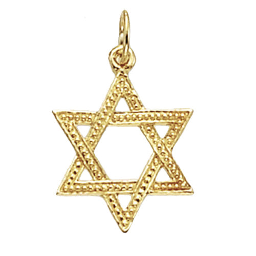 9ct Gold Star of David Pendant - PN665