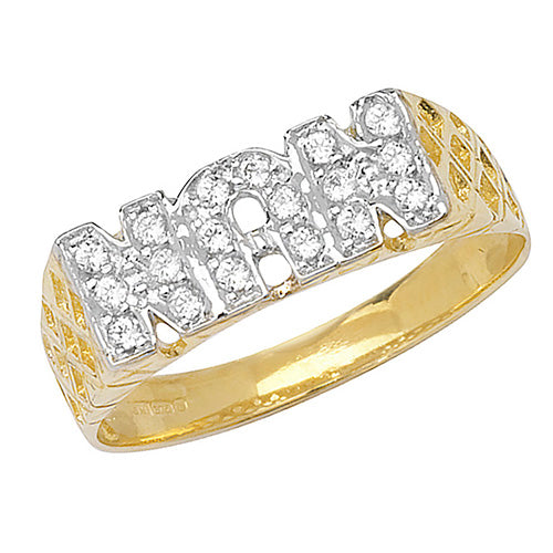 9ct Gold Cz Nan Ring - RN164