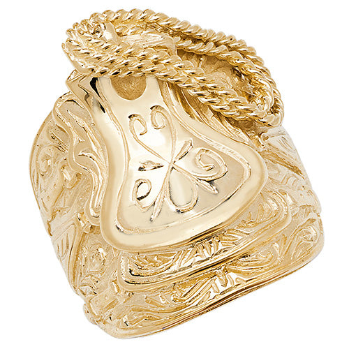 9Ct Gold Gents' Saddle Ring - RN295